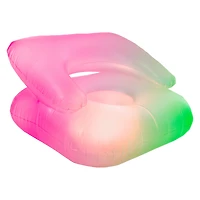 neon-comfort LED inflatable gaming chair 29.5in x 27.6in