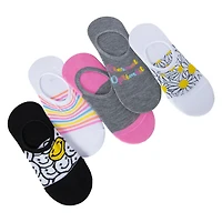 Ladies No-Show Liner Socks 5-Pack