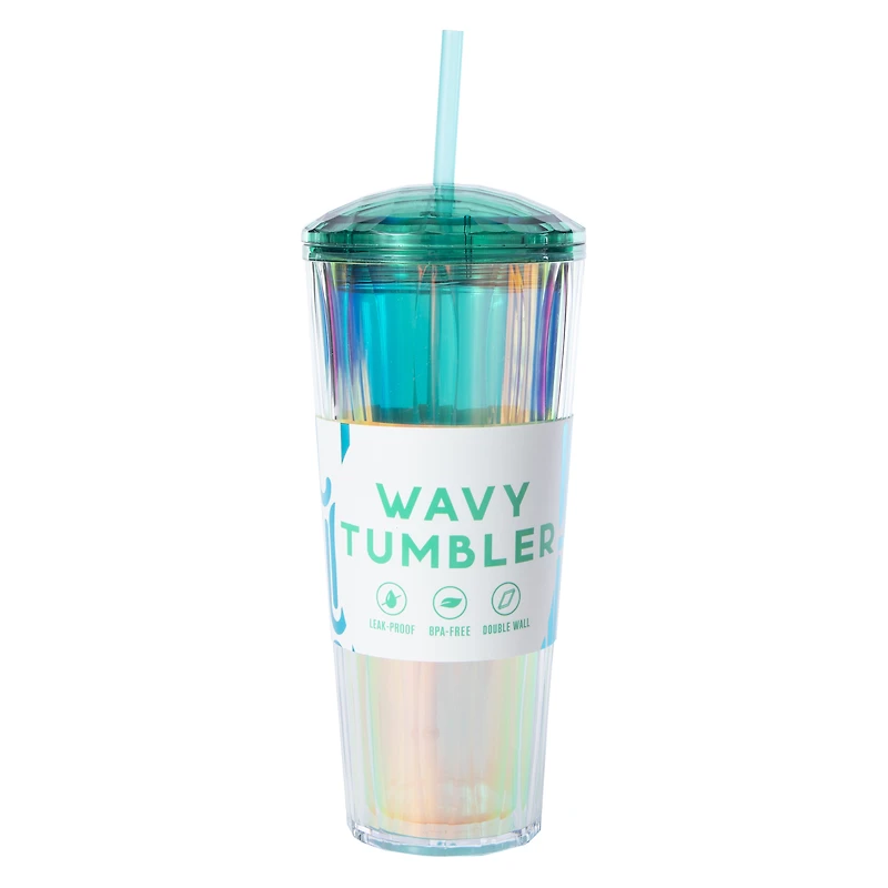 Formfit® Iridescent Wavy Tumbler 22oz