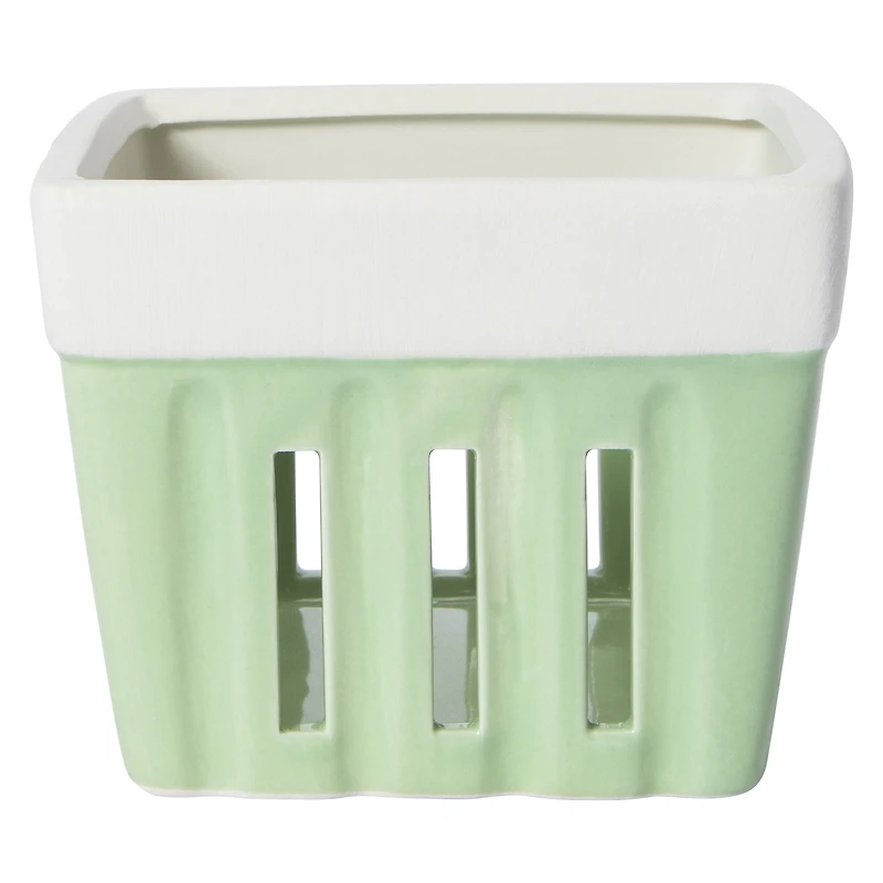 Ceramic Berry Basket 4.55in x