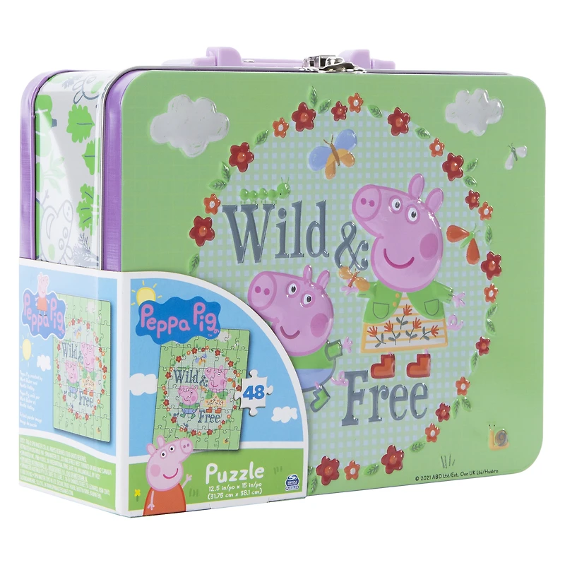 Peppa Pig™ 48-Piece Puzzle & Tin Storage Box