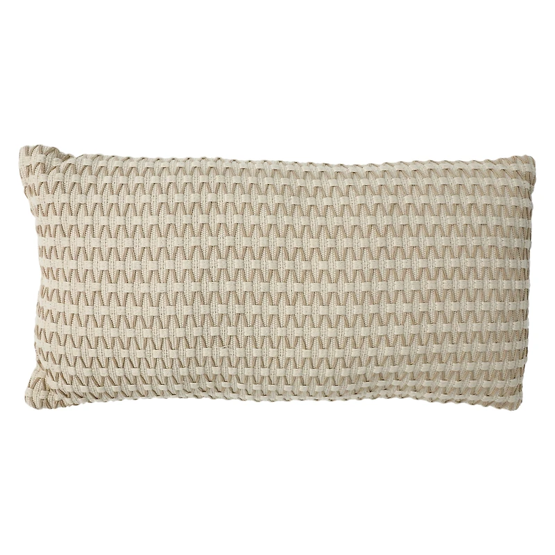 textured bolster pillow 10in x 20in