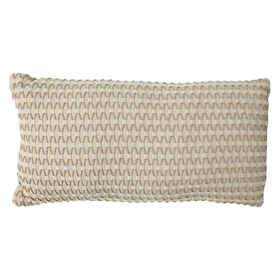 textured bolster pillow 10in x 20in