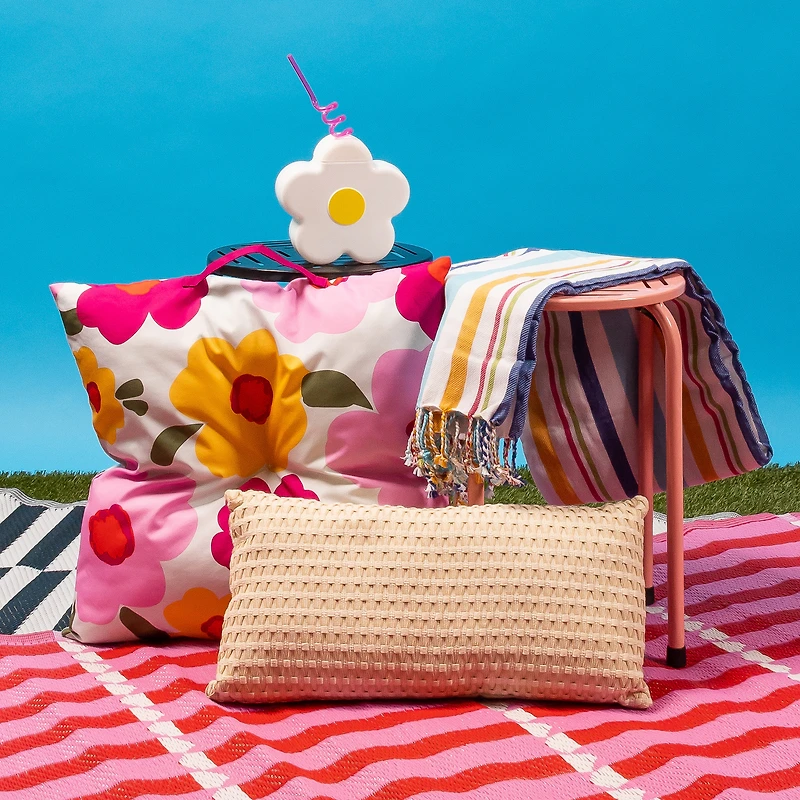 textured bolster pillow 10in x 20in