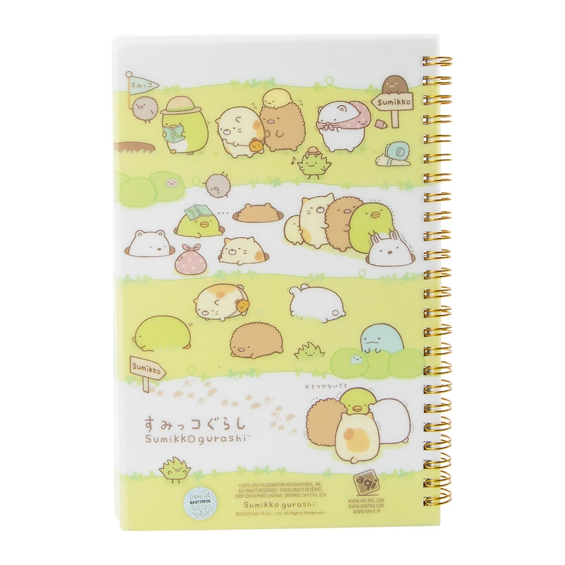 sumikko gurashi™ spiral journal 5.5in x 8.5in