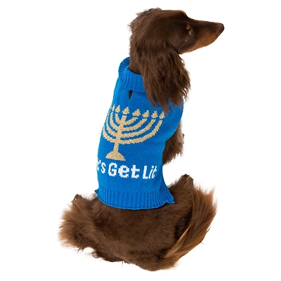 hanukkah pet sweater