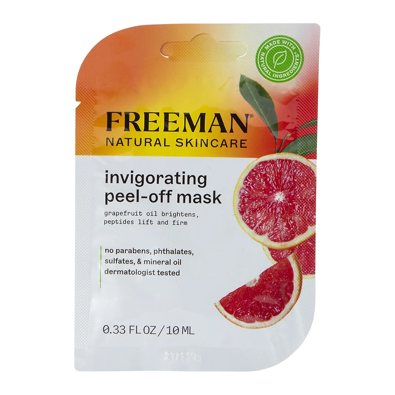 freeman® grapefruit invigorating peel-off mask 0.33 fl.oz