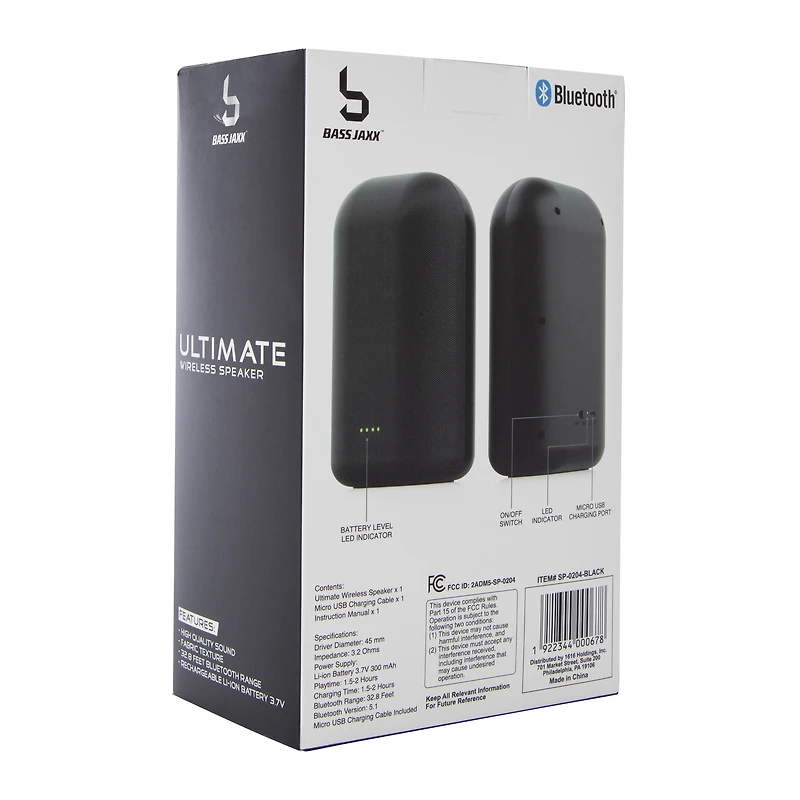 ultimate wireless bluetooth® speaker 7.1in x 4.3in