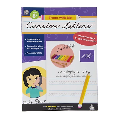 trace with me cursive letters practice