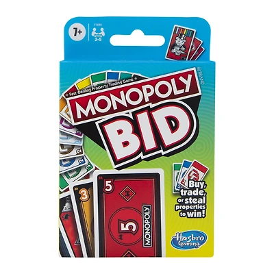 monopoly® bid card game