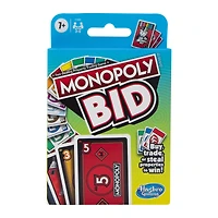 monopoly® bid card game