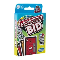 monopoly® bid card game