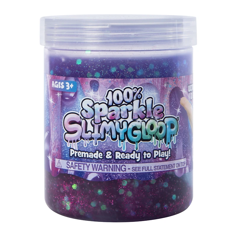 100% sparkle slimygloop® slime 8oz