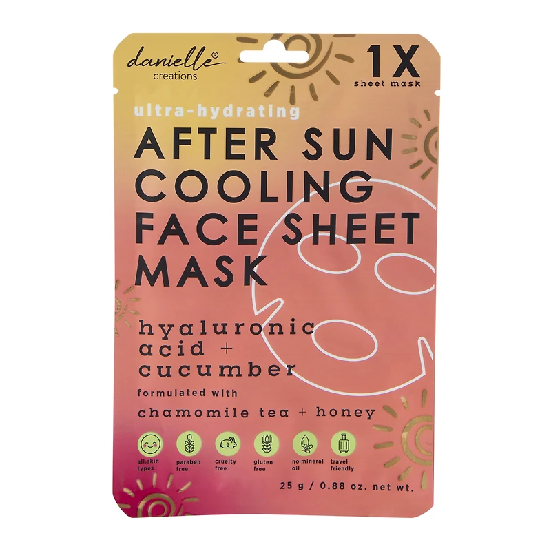 danielle creations® watermelon face sheet mask