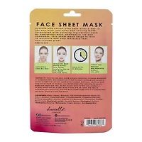 danielle creations® watermelon face sheet mask