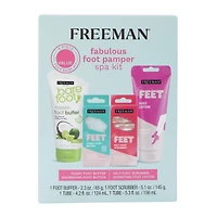freeman® fabulous foot pamper spa kit - 4-count