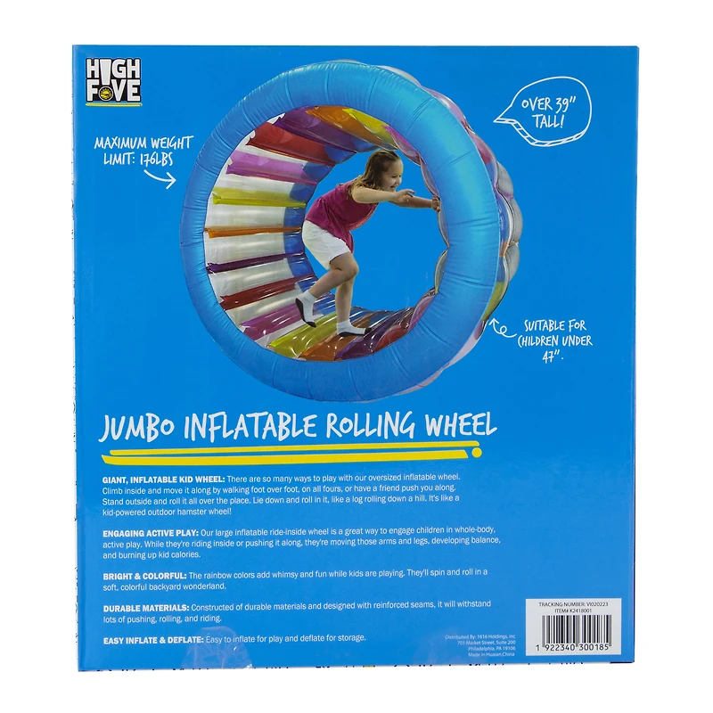 high five® jumbo inflatable water wheel 39.4in x 25.6in
