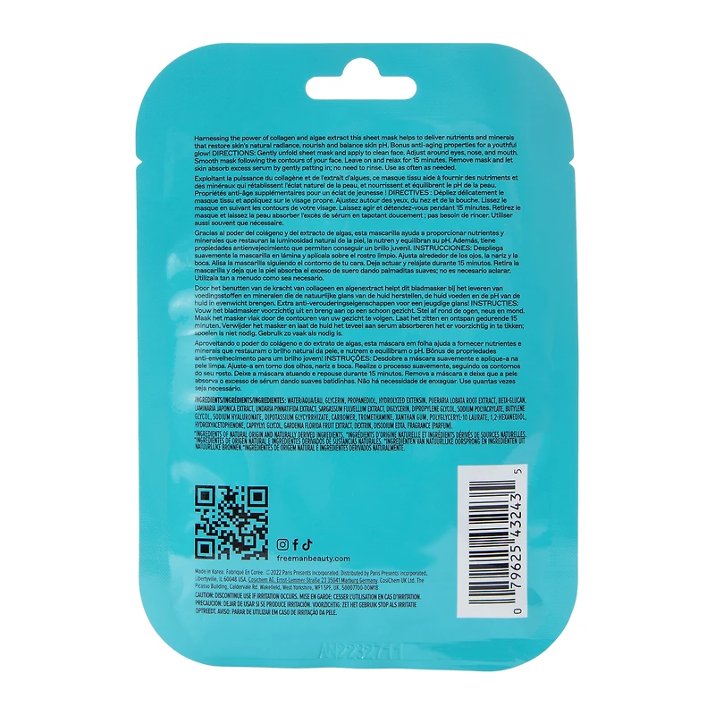 freeman® plumping collagen sheet mask