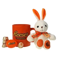 reese's® mug with candy & plush bunny 4-count