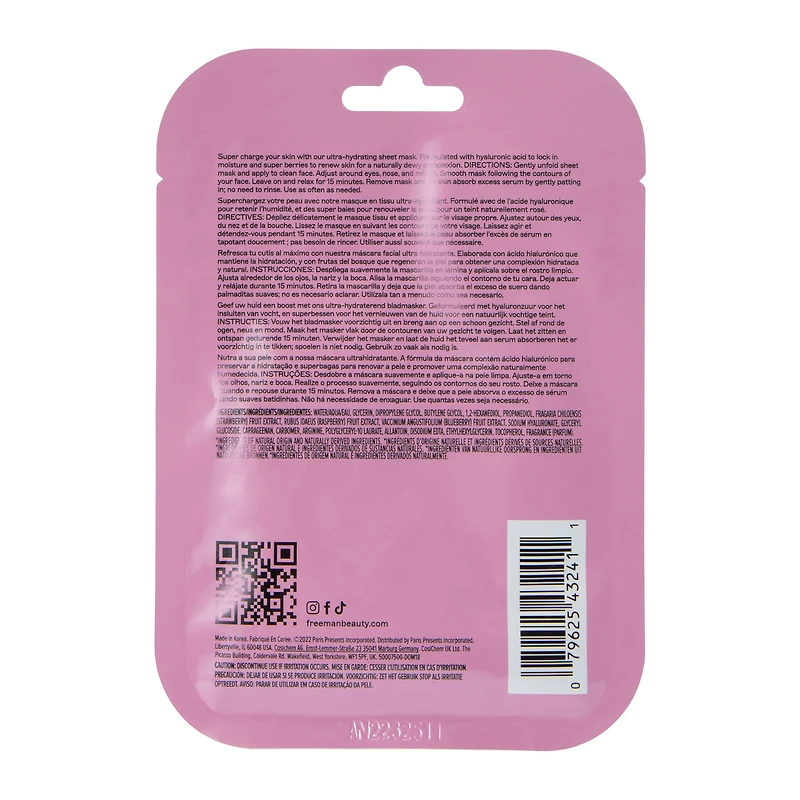 freeman® ultra-hydrating sheet mask