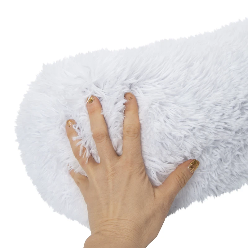 round plush body pillow 9in x 36in