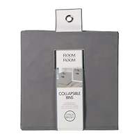 collapsible fabric storage cube with rope handles 10in x