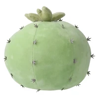 cactus shaped plush throw pillow 12in