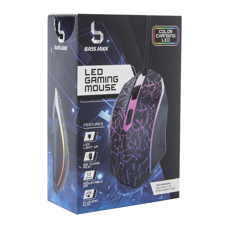 wired LED gaming mouse