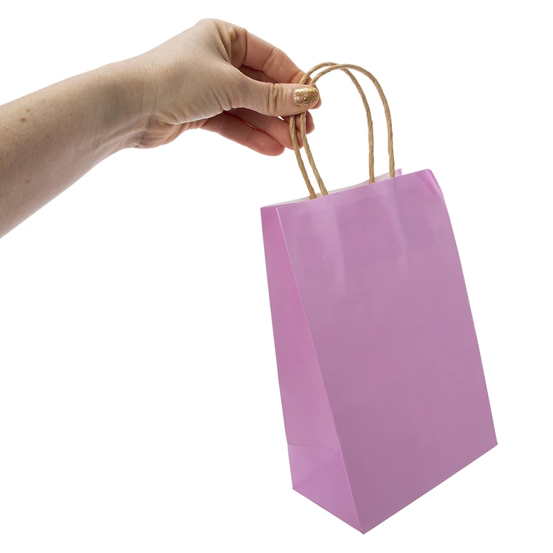 small pastel kraft gift bags 8.35in x
5.2in 10-count
