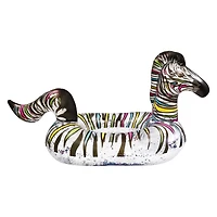 high five® glitter zebra tube pool float 53in x 25in