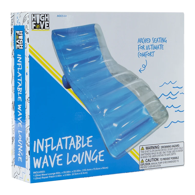 high five® wave lounger pool float 60in x 29in