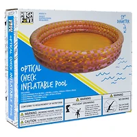 printed inflatable pool 59in x 10.6in