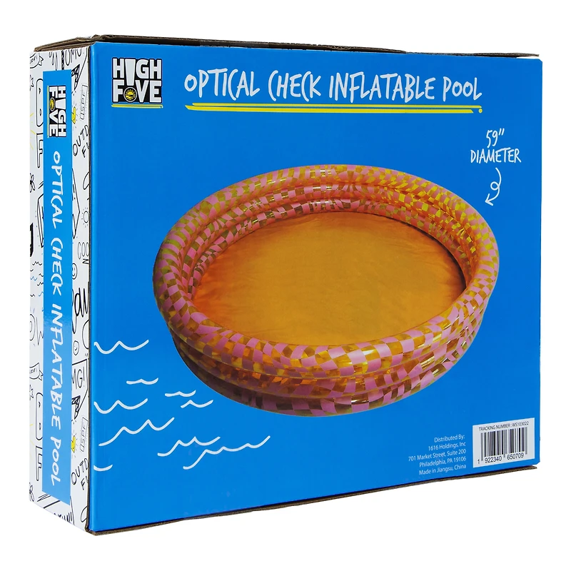 printed inflatable pool 59in x 10.6in