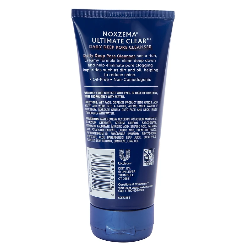 noxzema® daily deep pore oil-free cleanser 6oz