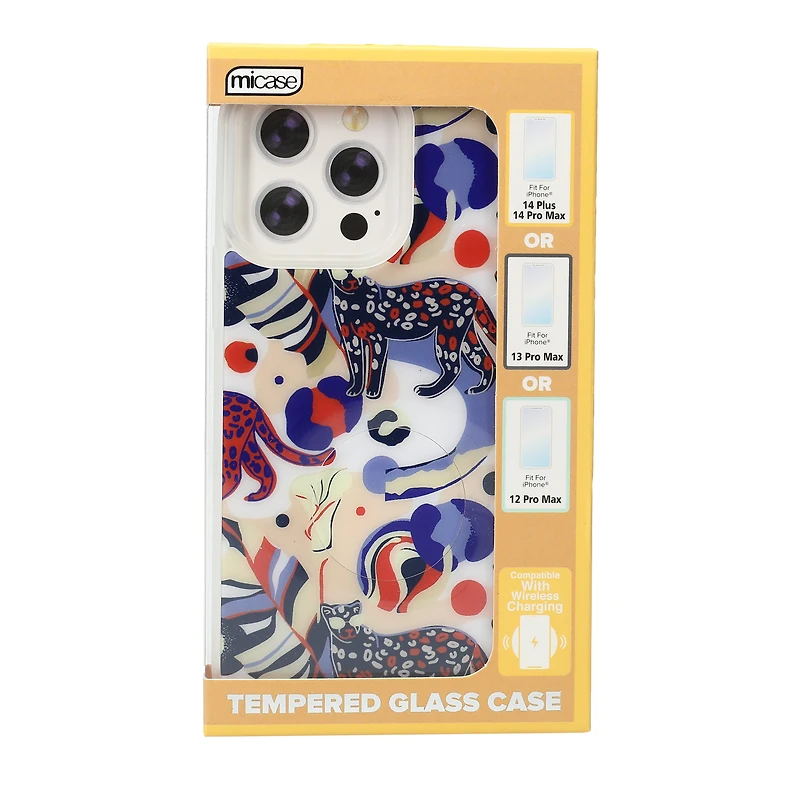 iPhone 14 Pro Max®/13 Max® tempered glass printed phone case