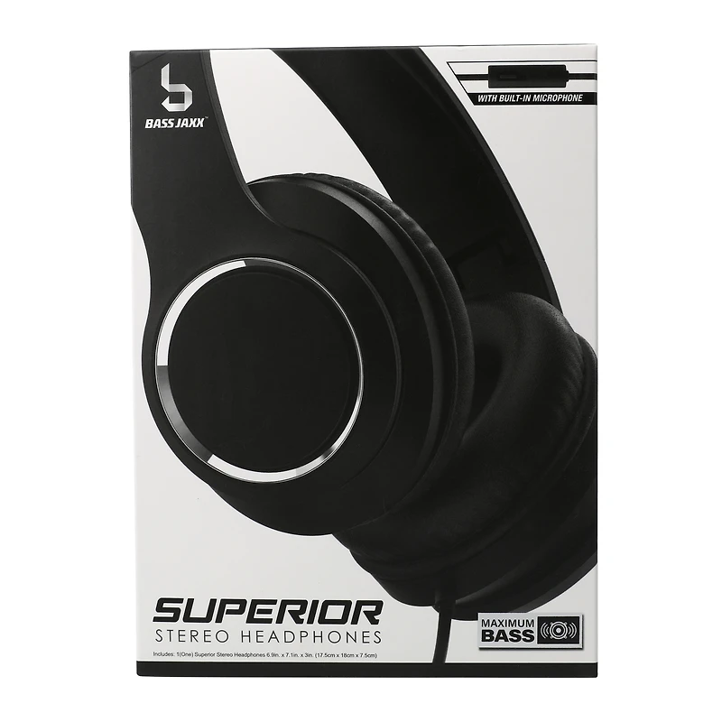 Superior Stereo Headphones With Mic