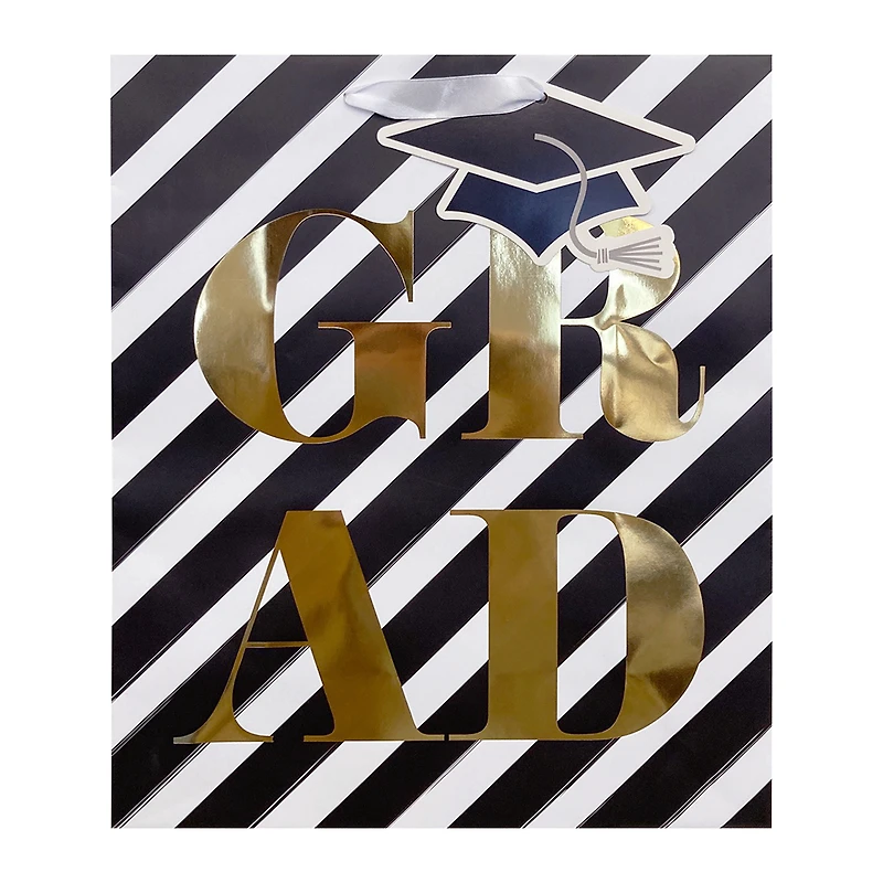 large graduation print gift bag 12.75in  x 10.375in