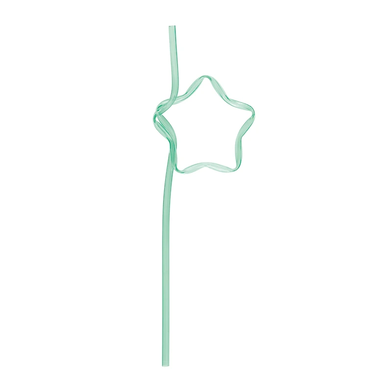 fun shaped reusable straws 4-count