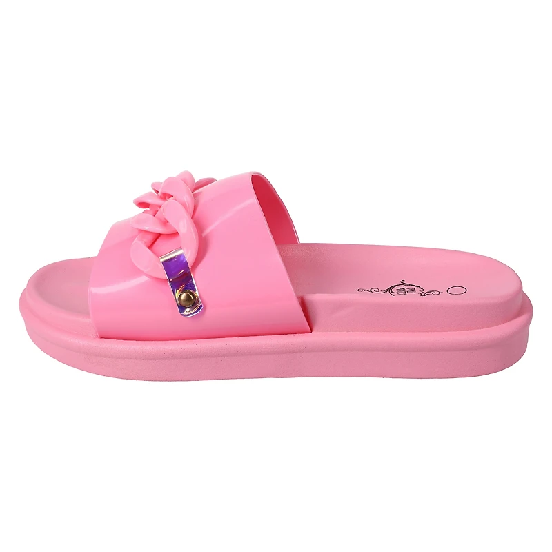 Ladies Chain Slide Sandals