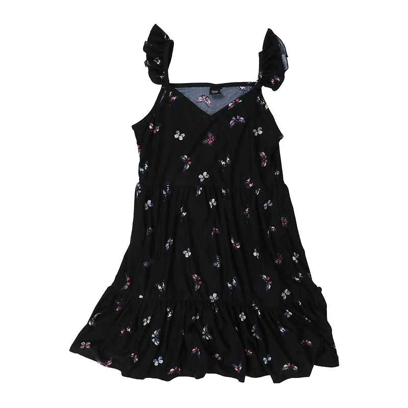 floral tiered ruffle dress