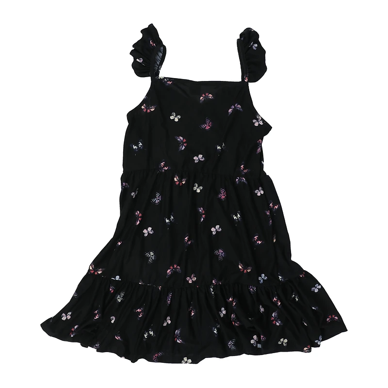 floral tiered ruffle dress