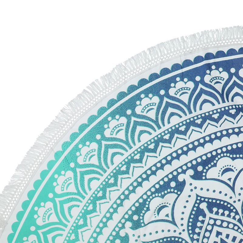 round fringe festival blanket 57in