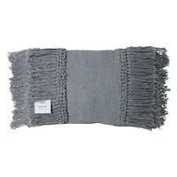 decorative fringe pillow 12in x 20in