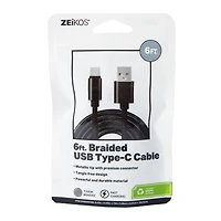 6ft USB-C To USB-A Charging Cable