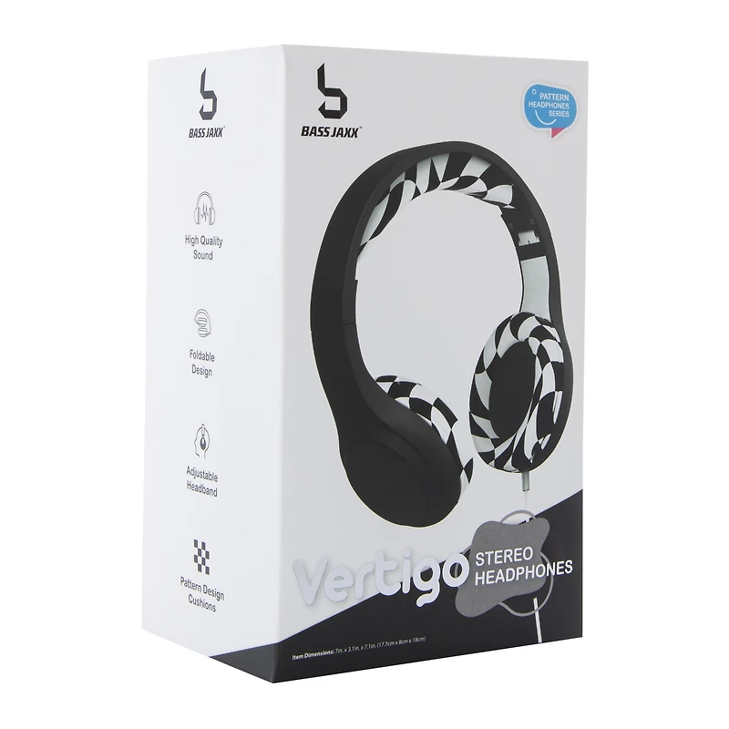 vertigo wired stereo headphones