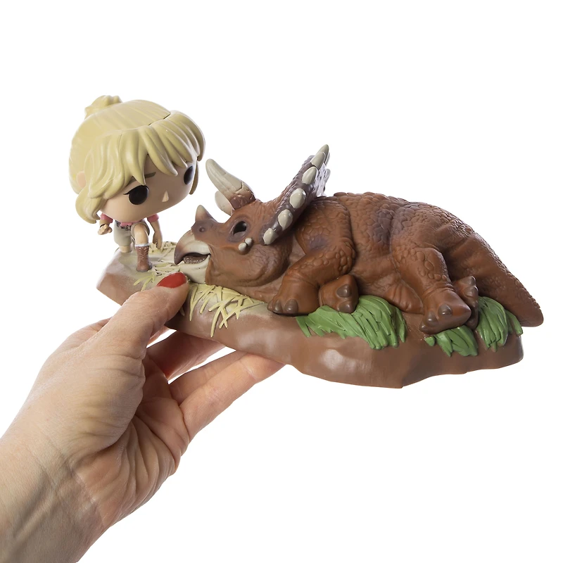 Funko Pop! Jurassic Park™ Dr. Sattler with Triceratops vinyl figure