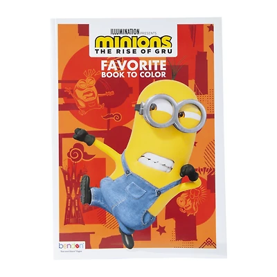 minions the rise of gru: favorite book to color