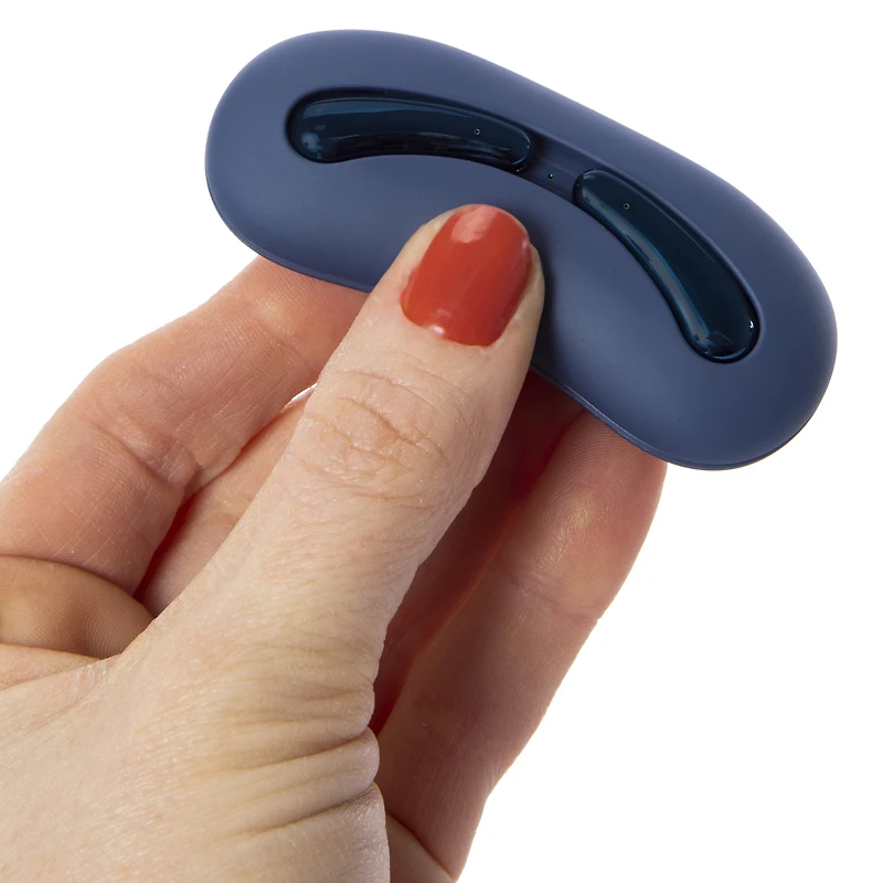 Slim True Wireless Bluetooth® Earbuds With Case & Mic - Navy Blue