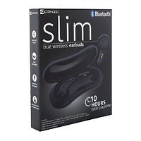 slim true wireless bluetooth® earbuds with case & mic
