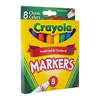 crayola® broad line markers 8-count